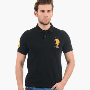 Solid Men Polo Neck T-Shirt